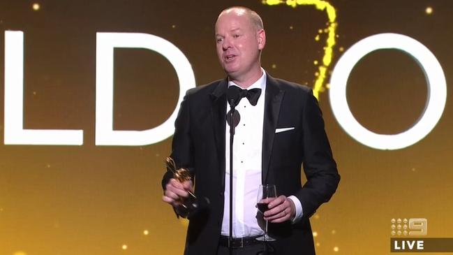 Tom Gleeson wins Gold Logie 2019 Picture: Nine