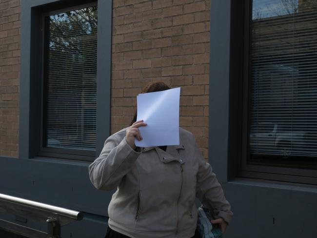 Zoee Lea Smith, 23, of Woongarrah, leaving Wyong Local Court.