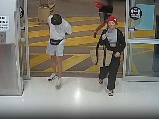 The alleged offender captured on CCTV at Yeppoon Central before the incident.