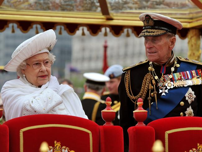 2012 saw celebrations across Britain for the Queen’s Diamond Jubilee, with huge crowds braving driving rain to watch a pageant on the Thames, featuring the Queen’s barge. Prince Philip, who braved the bad weather for hours with the Queen, was taken to hospital the next day and diagnosed with a bladder infection. Recalling the health scare, which saw him admitted to hospital for nearly a week, Ingrid Seward, of Majesty, wrote: “When he was taken to hospital from Windsor Castle, the Queen looked at him and said, ‘Don’t you die on me’. Ever supportive throughout the milestone celebrations, he replied, ‘Of course I won’t. Not until this is all over anyway!’” Picture: Getty