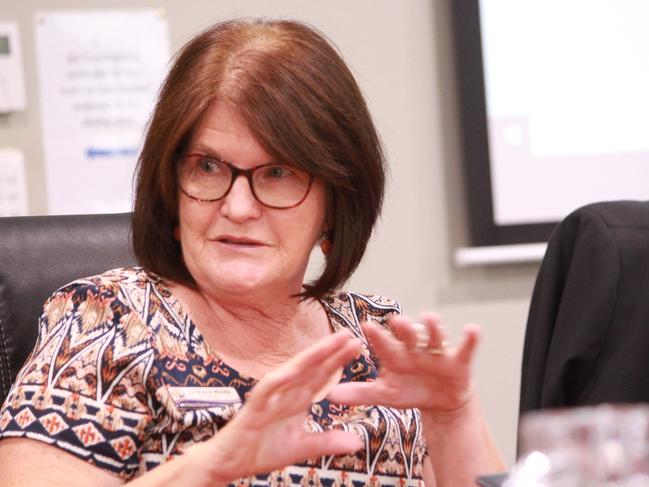 Sheryl Windle at a Southern Downs Regional Council meeting in Warwick in 2019. (Photo: File)