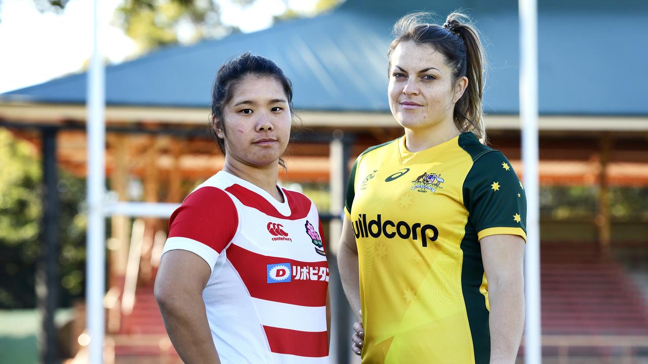 Japan captain Saki Minami (left) is hoping to inspire her team to victory over the Wallaroos when they clash on Friday night at North Sydney Oval.