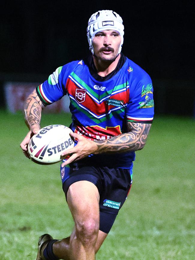 Innisfail's Aaron Jolley in the Far North Queensland Rugby League (FNQRL) A Grade match between the Cairns Brothers and the Innisfail Leprechauns, held at Jones Park, Westcourt. Picture: Brendan Radke