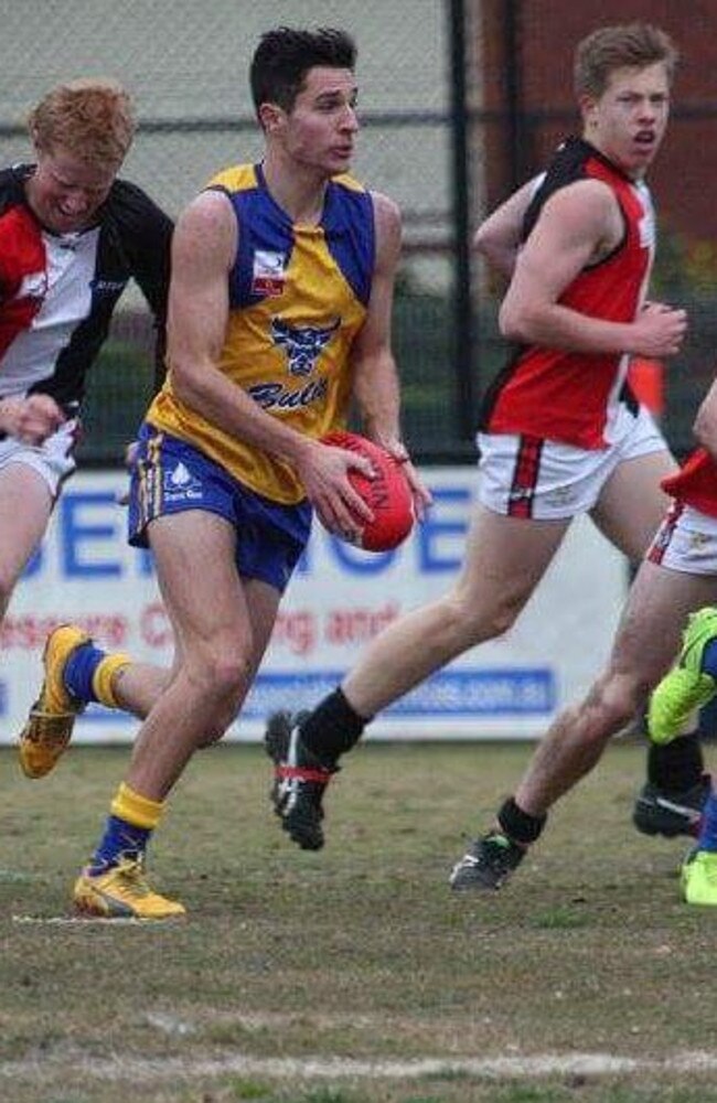 Lachie McDonnell in the Noble Park jumper.