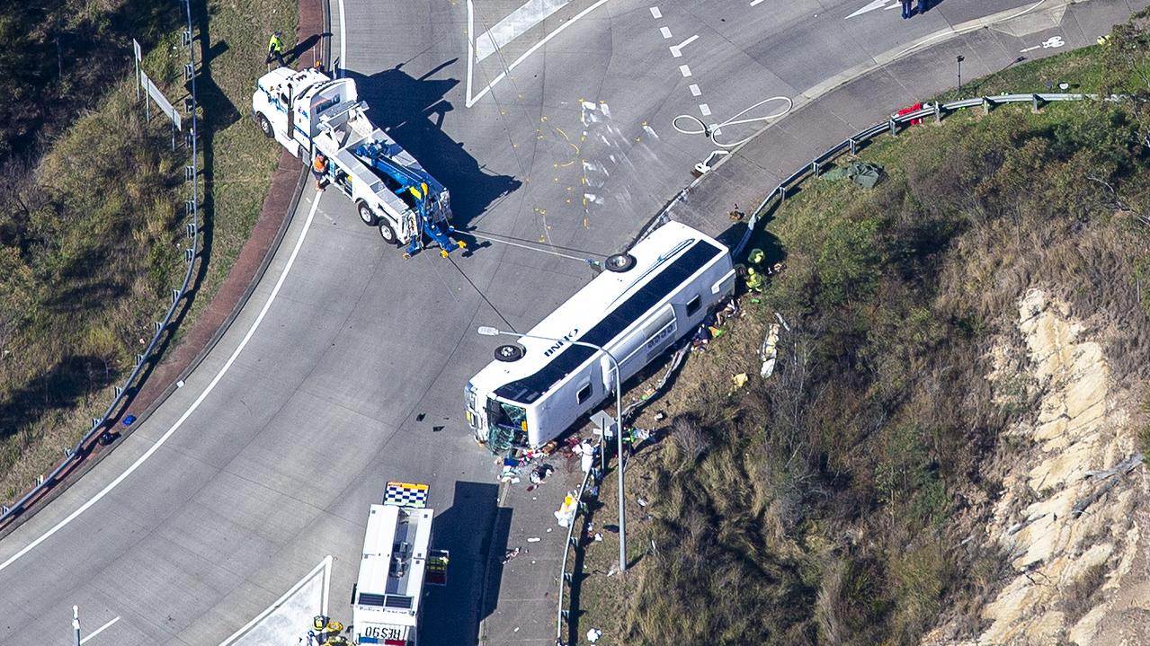 Ten people were killed and 25 injured in the crash. Picture: NewsWire / Christian Gilles