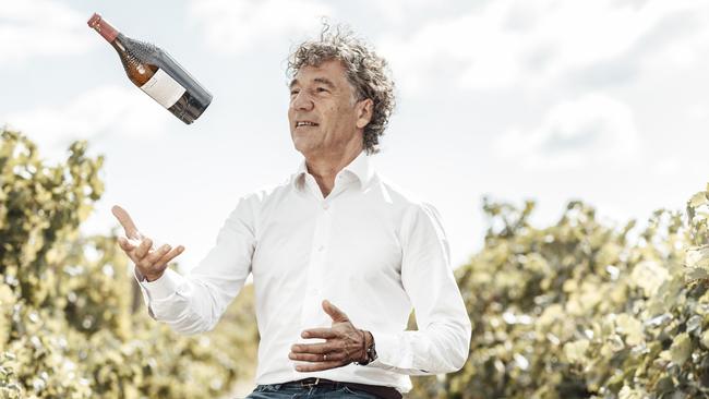 Jean-Claude Mas at his vineyard in Languedoc, southern France.