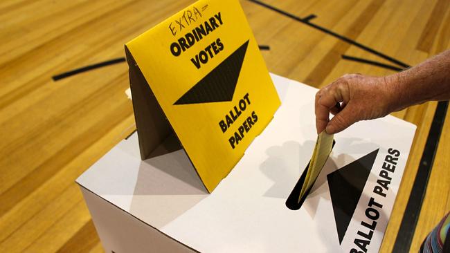 Voters in the electorate of Lockyer cast their votes for the 2017 Queensland election, November 25 2017. Generic stock-type photo.