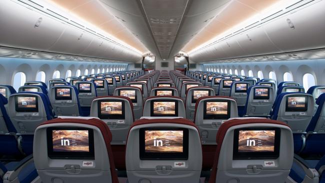 Economy class on LATAM Boeing 787-9.