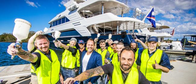 The Gold Coast is set to become a mecca for superyacht outfitting as the super rich seek safe harbour during the pandemic. Picture: NIGEL HALLETT