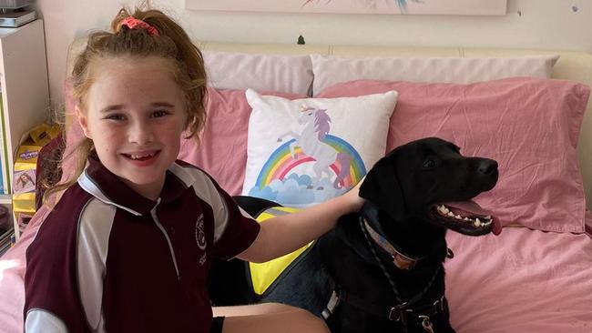 Indyana’s family have been locked in a battle with the NDIA for more than two years over a service dog that can warn the 8-year-old of an impending seizure.