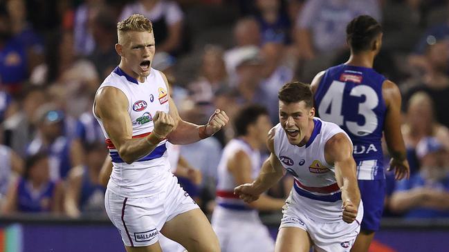 It hasn’t taken Adam Treloar long to make his mark at the Bulldogs. Picture: Michael Klein