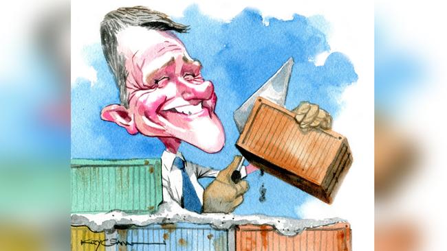 Former NSW premier Mike Baird. Illustration: Sturt Krygsman