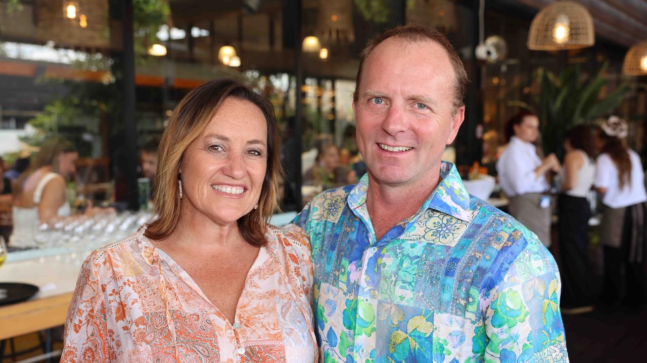 Jarrad Sutherland and Jodie Sutherland at the M.O.B Academy Charity Lunch Edgewater Dinner and Lounge Capri on Via Roma for Gold Coast at Large. Picture, Portia Large.