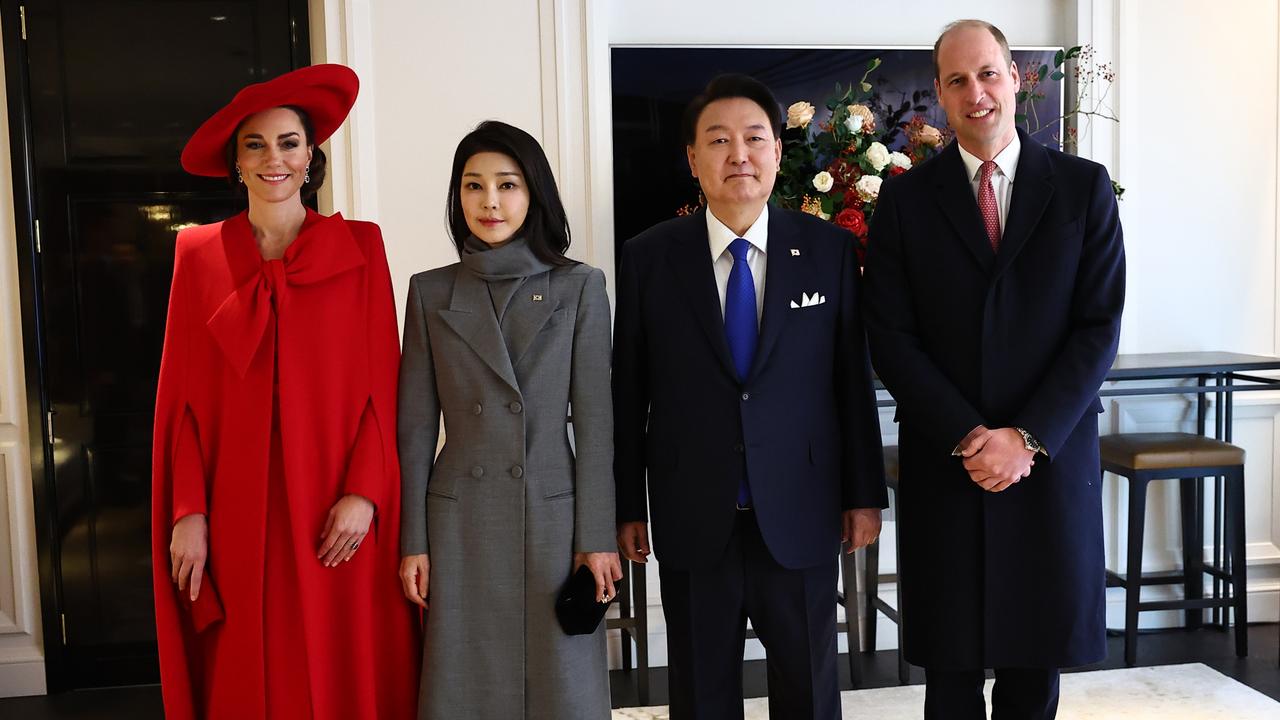 William and Catherine with South Korea's President Yoon Suk Yeol and his wife Kim Keon Hee. Picture: Getty Images