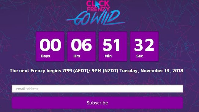 Subscribing and registering for the Click Frenzy sale has its benefits. Picture: Supplied