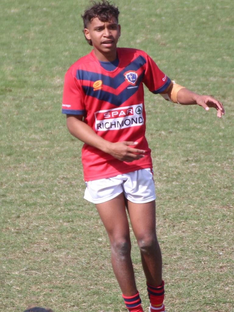 Redcliffe’s Mathias Santo-Hero as a schoolboy.