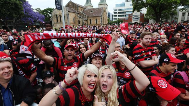 The Western Sydney Wanderers tapped into a community soccer culture. Picture Craig Greenhill