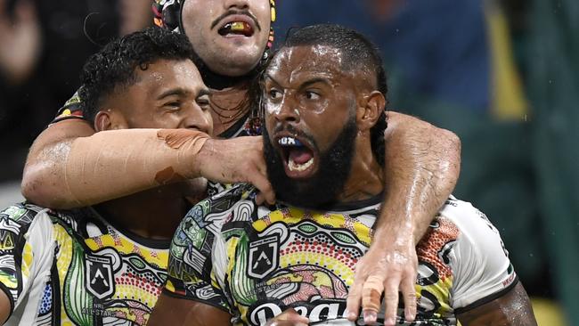 Josh Addo-Carr’s performance will give Bulldogs fans plenty of hope for the season. Picture: NRL Photos