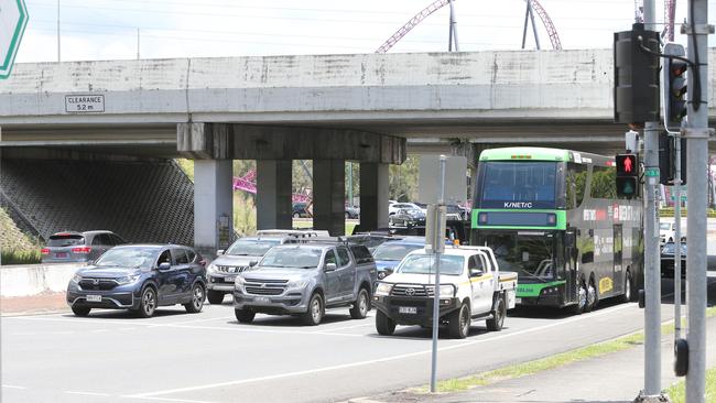 Helensvale Road near the M1. Picture: Richard Gosling.