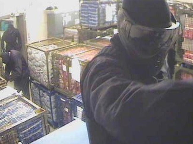 A CCTV image taken from inside the vault during the heist. Picture: Kent police/file.