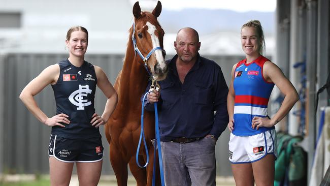 Breann, Peter and Celine Moody – pictured with filly Nanagui – are in for a huge weekend. Picture: Michael Klein