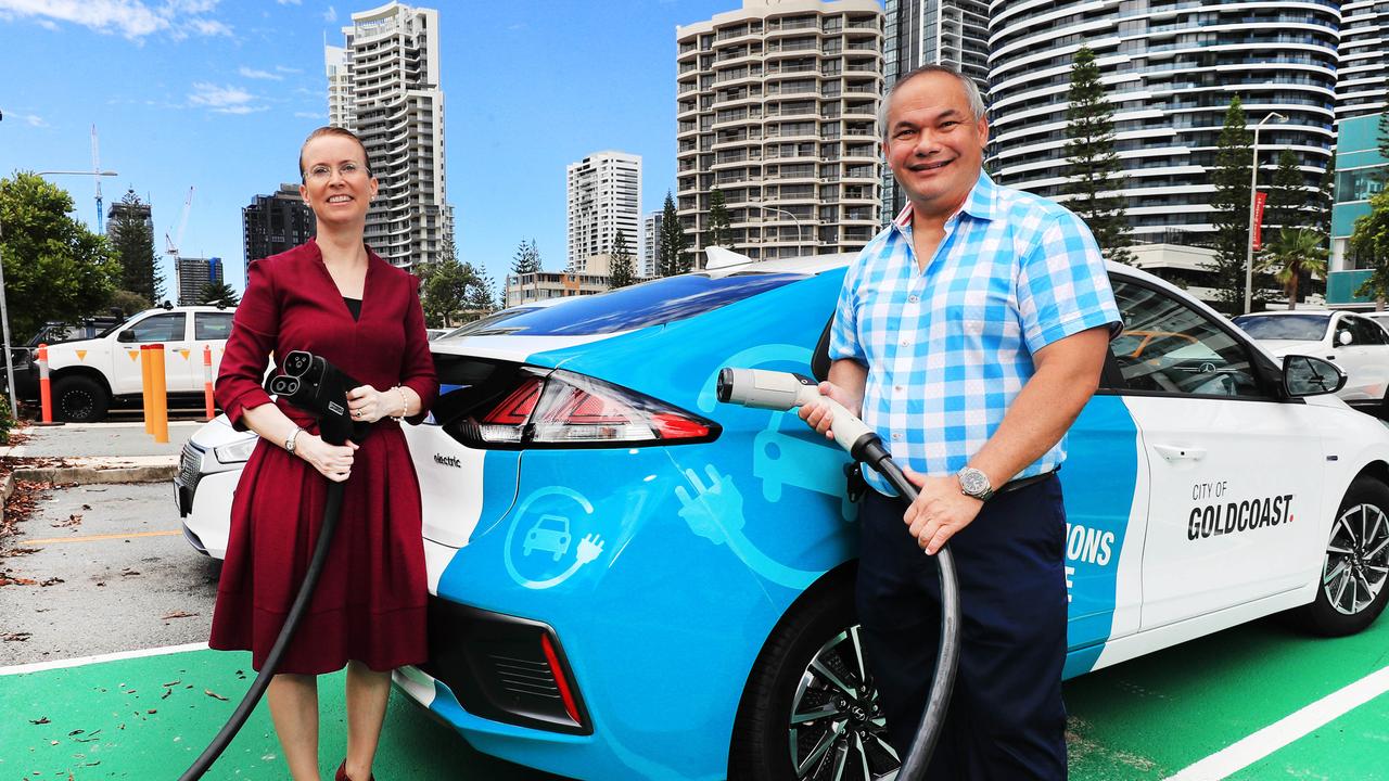 Electric vehicles Gold Coast Council rolls out 10 new car charging