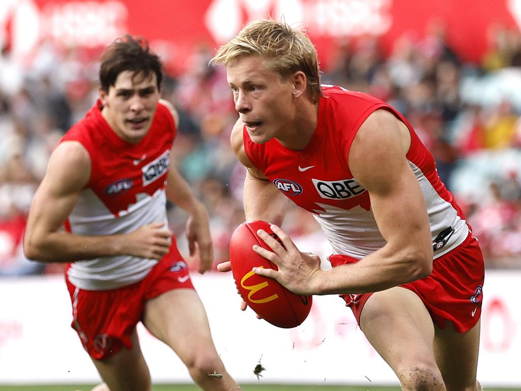 Sydney's own Academy stars Errol Gulden and Isaac Heeney have been integral to their 12-1 start to the season. Picture: Phil Hillyard