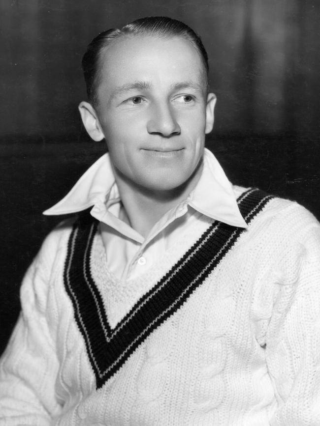 Cricket legend, The Don, lived and played by the values of ‘modesty, dignity, integrity and courage’, his granddaughter Greta says. Picture: Sasha/Hulton Archive/Getty Images