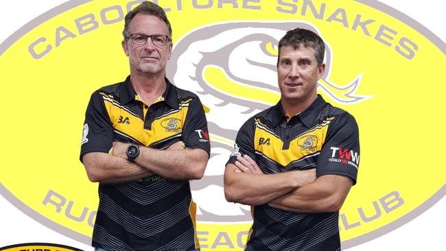 Caboolture Snakes A-grade head coaches for 2024 Jamie Floss and Chris Bugden. Picture: Facebook.