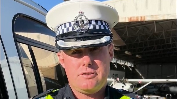 NT Police Superintendent Michael Budge provides an update on Operation Ludlow in Alice Springs. Picture: Supplied/Facebook