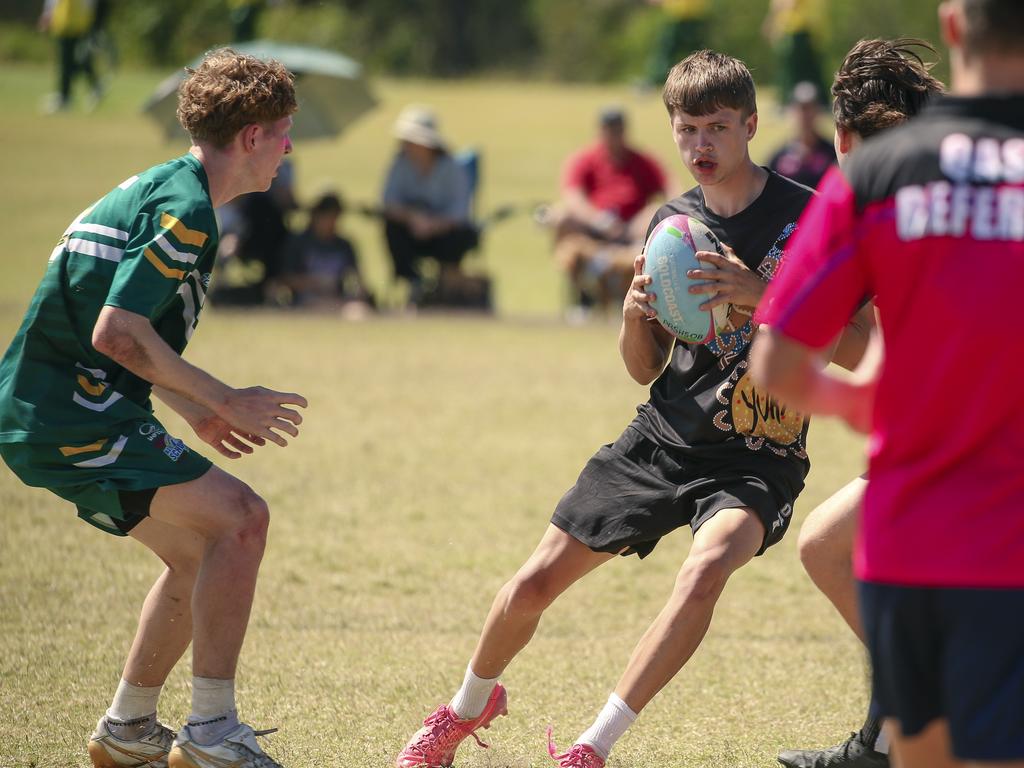 Iona College V Pine Rivers State High at the 2024 Gold Coast Titans All Schools Touch Football Picture: Glenn Campbell