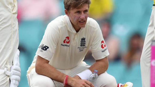 Joe Root managed a few overs before retiring ill. AFP Photo / William West