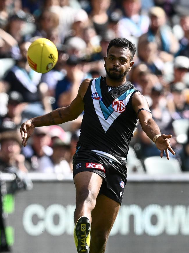 Willie Rioli of the Power. Photo by Mark Brake.