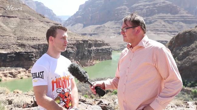Jeff Horn at the Grand Canyon ahead of Las Vegas bout
