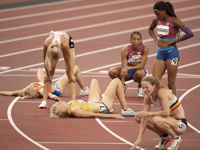 Competitors in the Women’s Heptathlon at the Tokyo 2020 Olympic Games last year. Picture: Getty Images