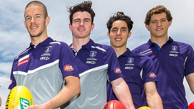 Andrew Brayshaw (second from left) and Adam Cerra (second from right) are players to watch. Pic: Getty Images