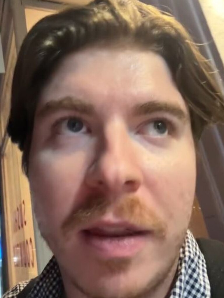 He joked he helped the store sell out of all its food. Picture: TikTok@jackmacbarstool