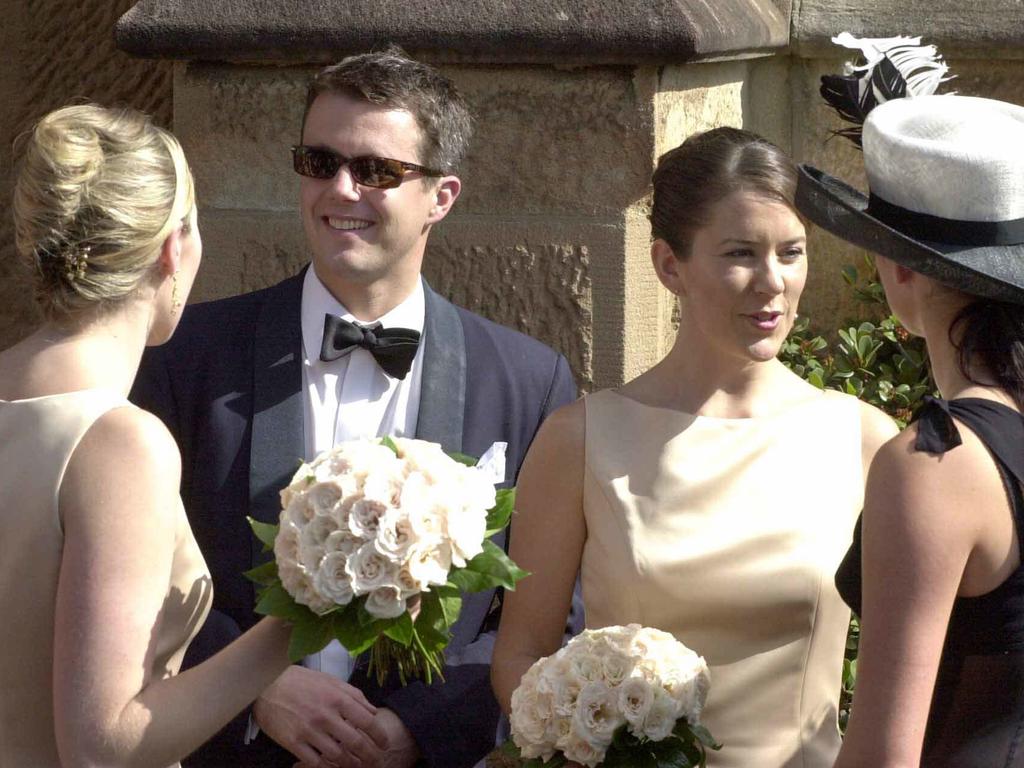 Mary then takes her royal boyfriend to a friend’s wedding at Darling Point in Sydney. Picture: News Limited