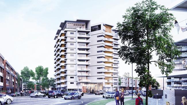 An artist’s impression of the type of housing that could be built at Frenchs Forest if the town centre is rezoned – part of the 11,995 new homes needed on the northern beaches. Picture: NSW Government