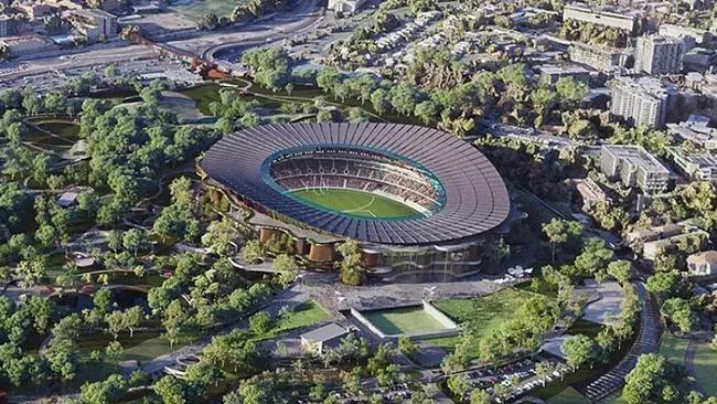 An artist impression of Brisbane Stadium in Victoria Park for Brisbane 2032 Olympics. Source: Queensland Government.