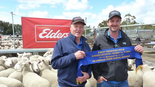 Naracoorte first-cross ewe sale $386 top pen sellers Trevor and Lachie James, Coolawang.