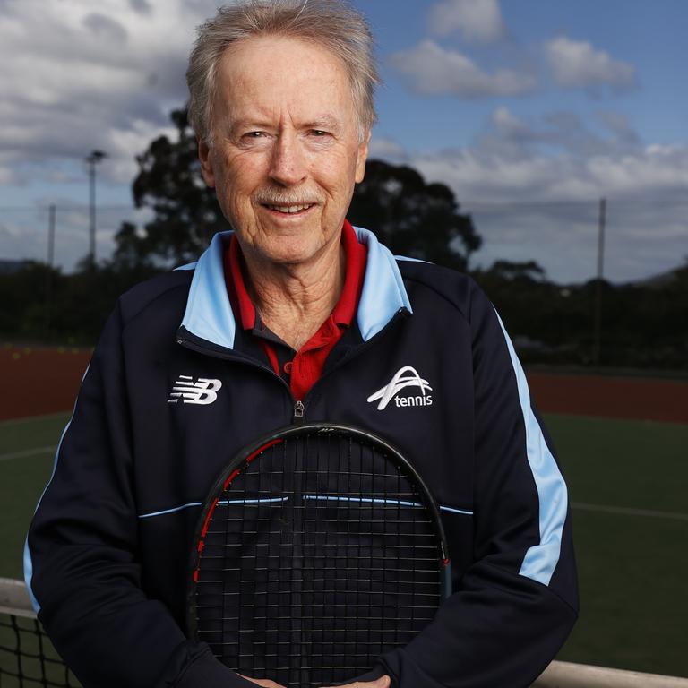 Jon Aufder-Heide 74 who was recently inducted into the Tasmanian Tennis Hall of Fame. Picture: Nikki Davis-Jones