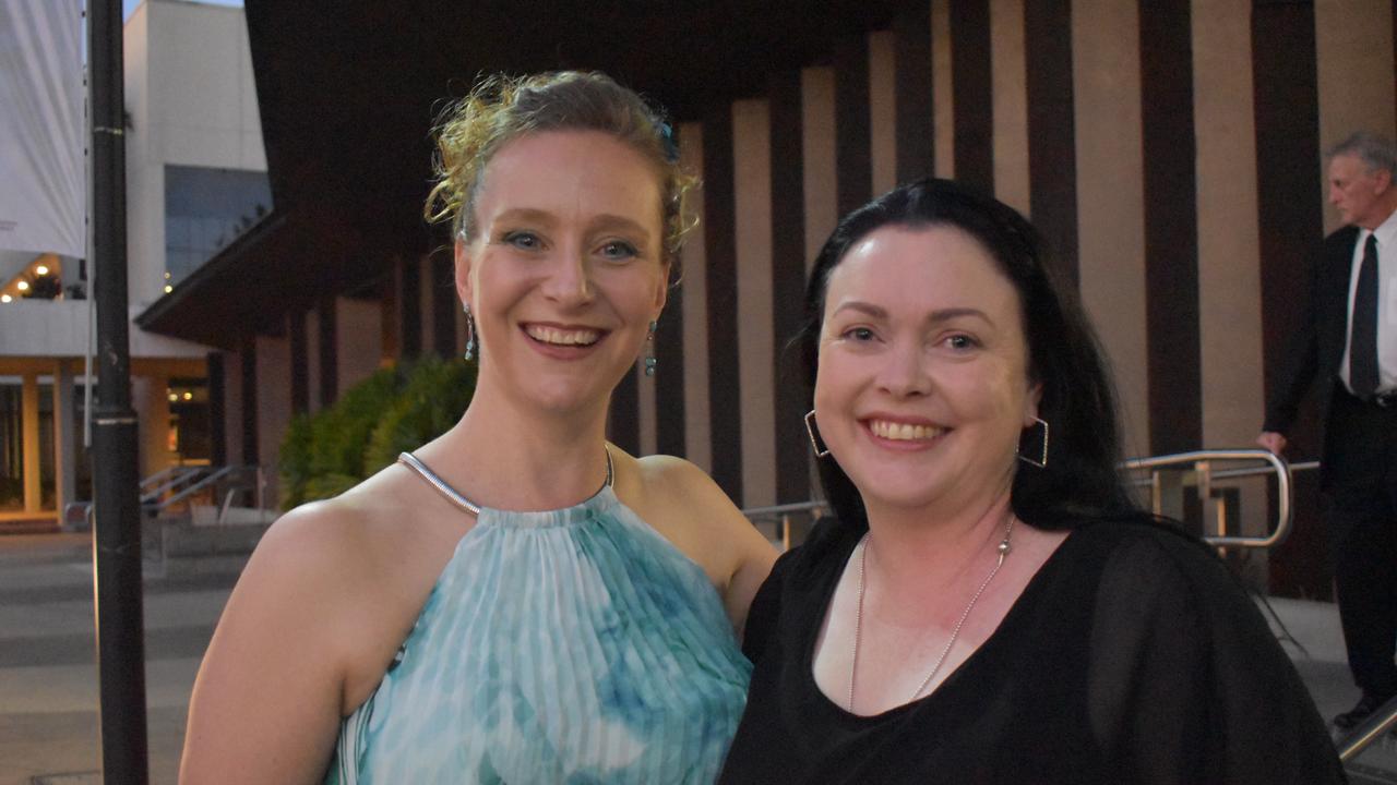 RACQ CQ Rescue representatives Zenta Martin and Rona Graffunder at the 2020 Queensland Mining Awards at the MECC, Mackay, on Wednesday September 23. Picture: Zizi Averill