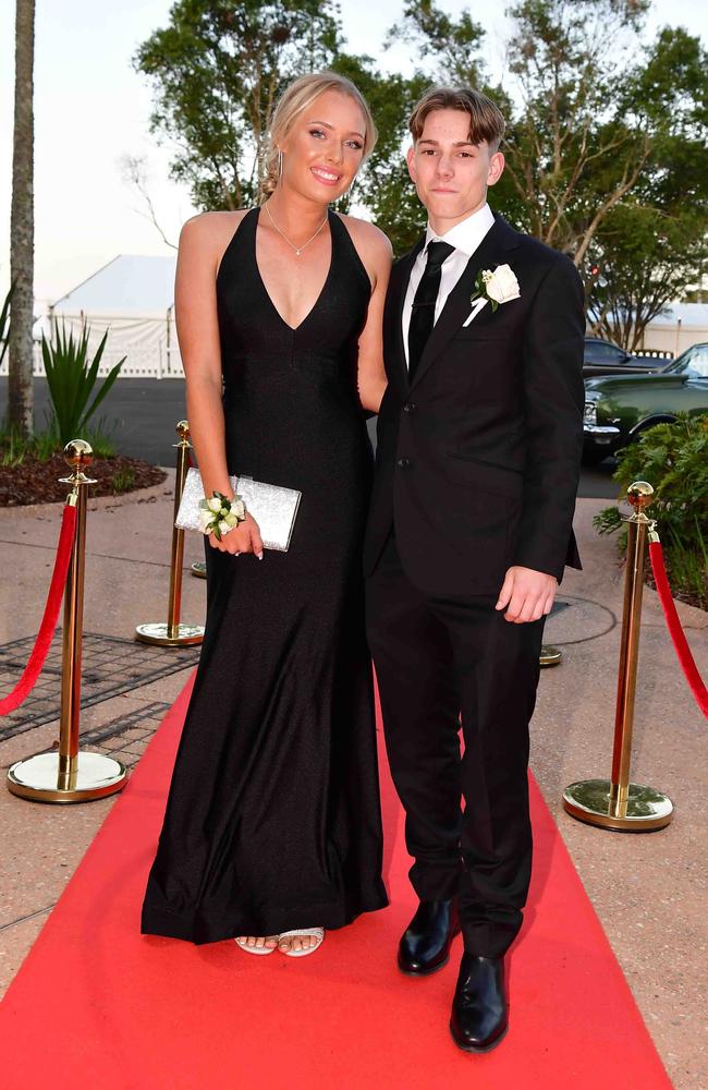 Jade Gardener and Charlton Wallace at year 12 formal, Unity College. Picture: Patrick Woods.