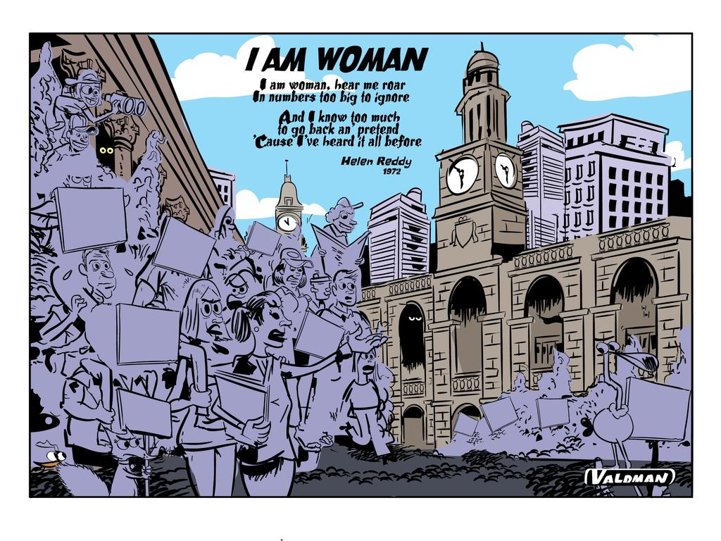 16 March. Huge protest marches, including many men, in Adelaide andnationwide, highlighting workplace issues for women, even in the corridors of power, in the wake of sexual an increasing number of misconduct allegations