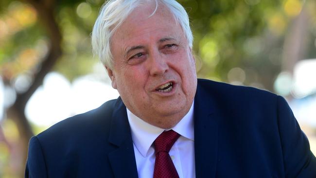 Clive Palmer has announced he’ll build a power station. Picture: Evan Morgan