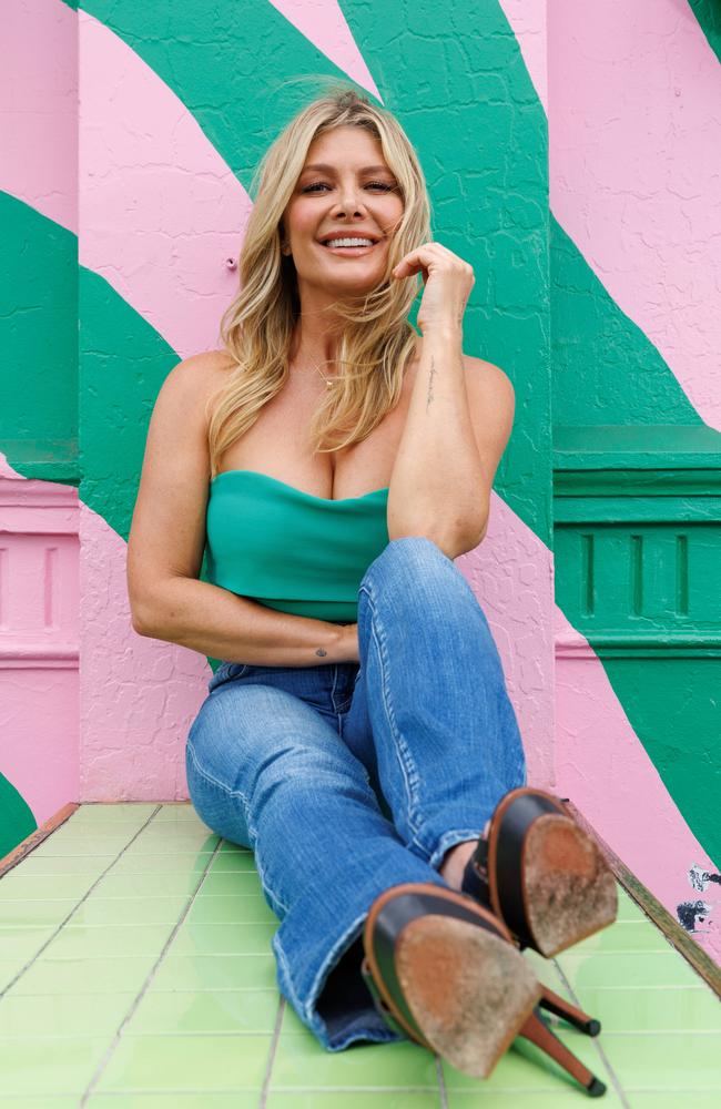 Natalie Bassingthwaighte pictured at Kinselas on Oxford Street, where she’ll headline the Johnnie Walker Mardi Gras Debutante Ball in February. Picture: David Swift/The Daily Telegraph.