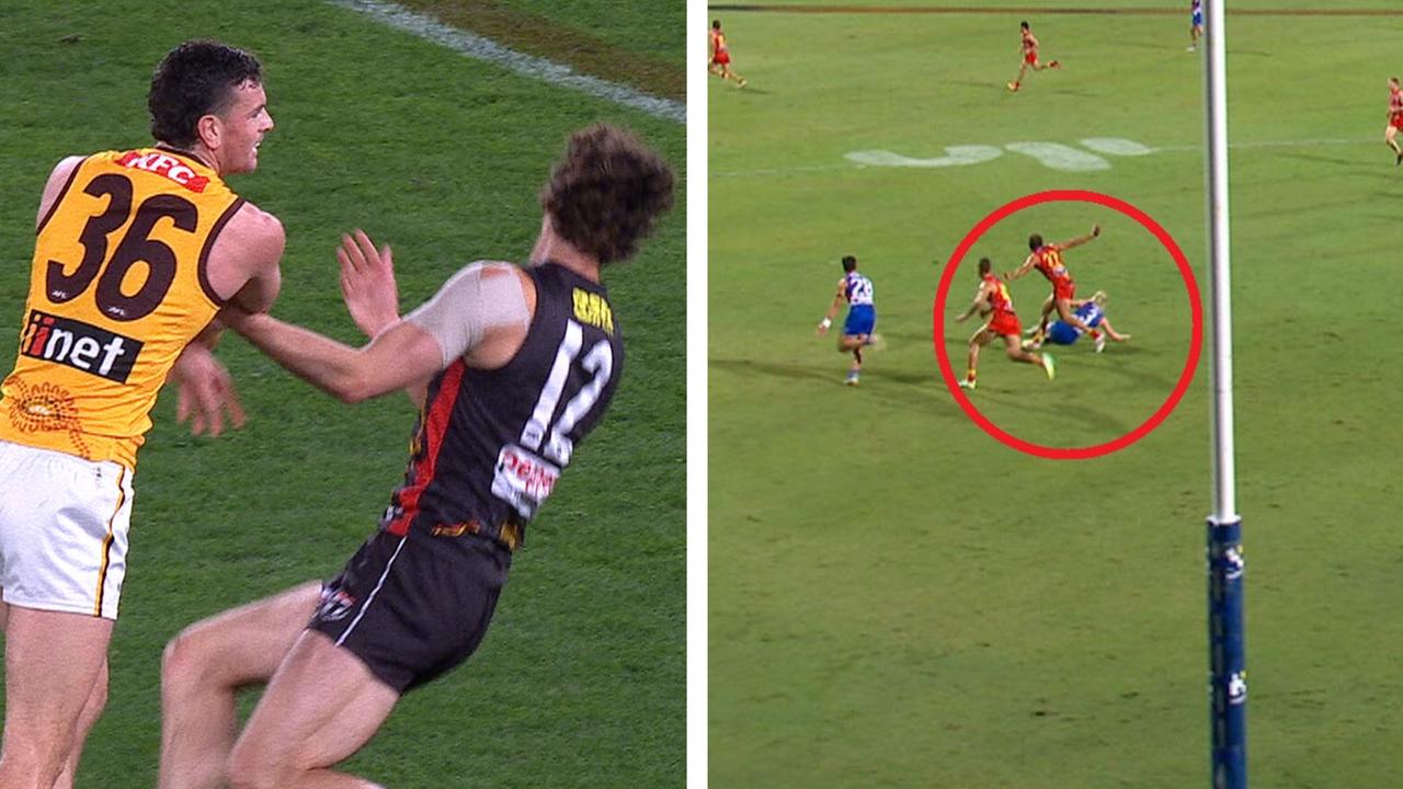 Umpires and MRO must crack down on flopping says Kane Cornes, Max King 100m penalty, Cody Weightman