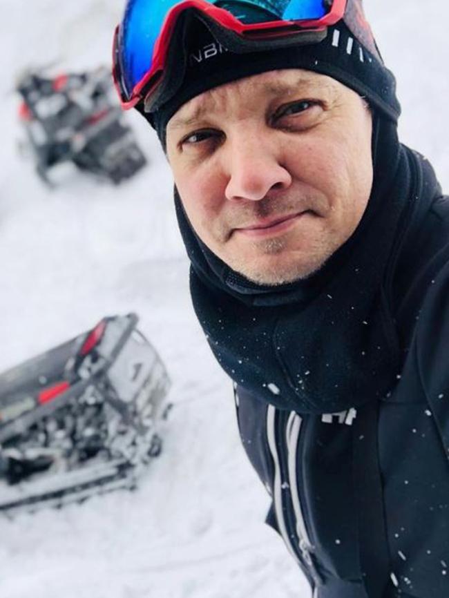 Actor Jeremy Renner was left in a critical condition after a snow ploughing accident in Reno, Nevada. Picture: Instagram