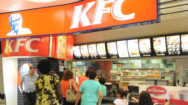 KFC fast food outlet at the Westfield Marion Shopping Centre Food Court, alleged food poisoning incident occurred involving food from this outlet.